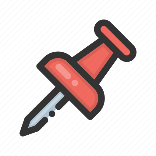 Pin, pushpin, thumbtack, tack, marker, memo icon - Download on Iconfinder