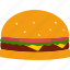 burger, cheeseburger, hamburger, fast food, food 