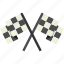 checkered, flags 