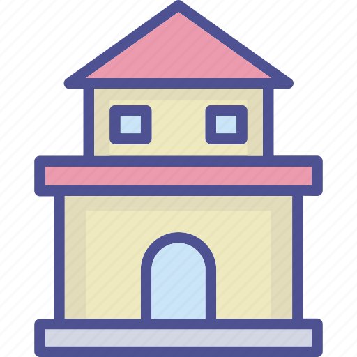 House architect, pencil with building, written, shop, villa, cottage icon - Download on Iconfinder