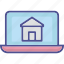 real estate website, online buy property, laptop, property site, online property, online real estate 