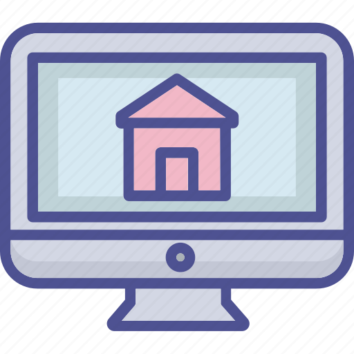 Online mortgage, online property purchasing, online property selection, online real estate, online search icon - Download on Iconfinder