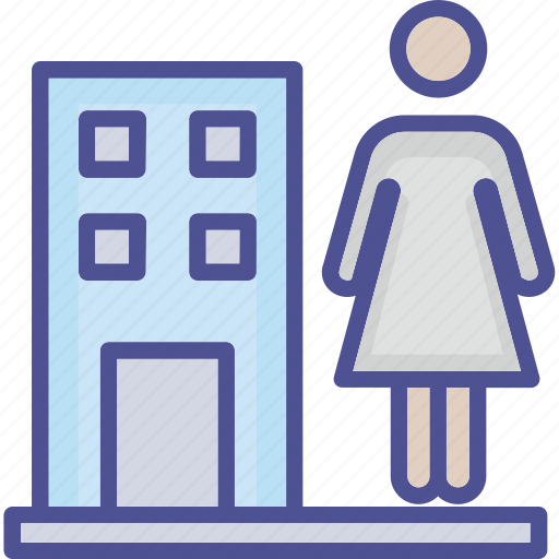 Elevator for female, elevator door, elevator, hote, lift icon - Download on Iconfinder