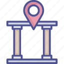 home location, location holder, location pointer, map pin, navigation