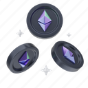 ethereum, eth, cryptocurrency art, 3d illustration, blockchain visualization, smart contracts, crypto graphics, digital finance, ether token, ethereum network design ethereum, ethereum network design 