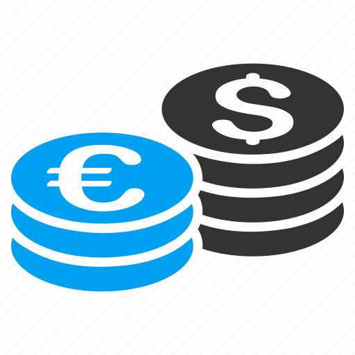 Business, coin stacks, currency, dollar, euro, finance, money icon - Download on Iconfinder