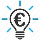 electric bulb, electricity, euro, idea, lamp, light, power