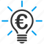 electric bulb, electricity, euro, idea, lamp, light, power 