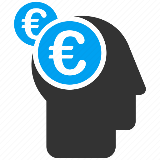 Business man, businessman, euro, genius, intellect, logic, strategy icon - Download on Iconfinder