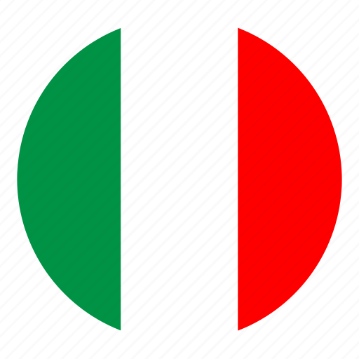 Country, europe, flag, italy, round, color, nation icon - Download on Iconfinder