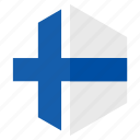 country, design, europe, finland, flag, hexagon
