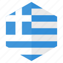 country, design, europe, flag, greece, hexagon