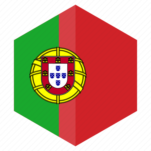 Country, design, europe, flag, hexagon, portugal icon - Download on Iconfinder