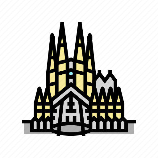 Sagrada, familia, europe, monument, construction, eiffel icon - Download on Iconfinder