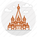 moscow, sant, vasily, cathedral, russia, orthodox