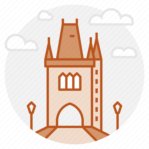 Prague, charles, bridge, landmark, czech, capital icon - Download on Iconfinder