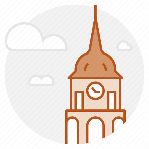 Vilnius, cathedral, tower, landmark, lithuania, clock icon - Download on Iconfinder