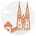 zagreb, cathedral, church, temple, croatia, landmark