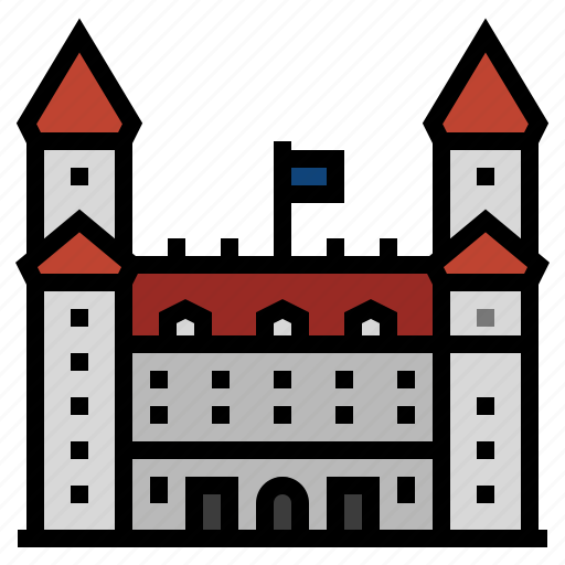 Bratislava, bratislava castle, european, landmark, slovakia icon - Download on Iconfinder