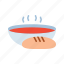 bread soup, stuffed bread, bread bowl, stuffed loaf, filled bread, bread, dish, soup 