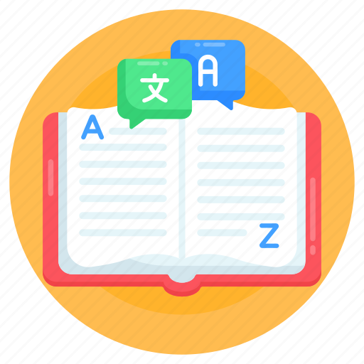 Book translator, dictionary, vocabulary book, word book, guidebook icon - Download on Iconfinder