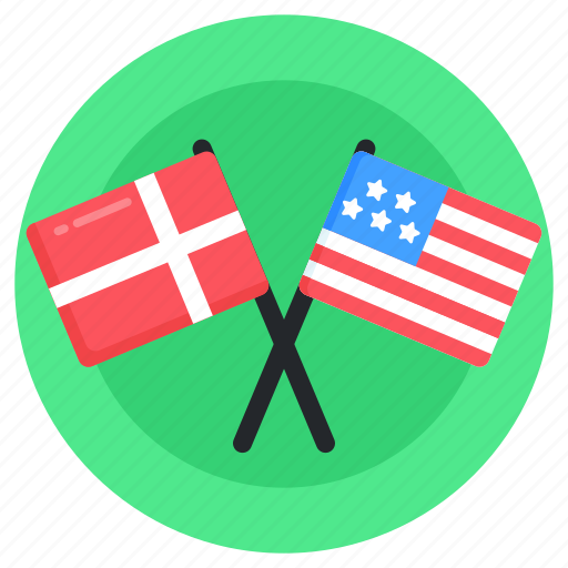 Flags, country flags, table flags, crossed flags, pennants icon - Download on Iconfinder