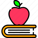 school, education, study, apple and book, book, knowledge