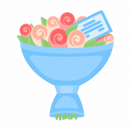 Bouquet, decoration, floral, flower, gift, present, wedding icon - Download on Iconfinder