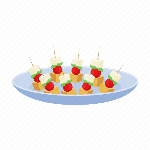 Canapé, celebration, dish, meal, party, treat icon - Download on Iconfinder