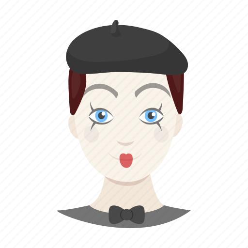 Actor, animator, clown, emoji, face, mime, smile icon - Download on Iconfinder