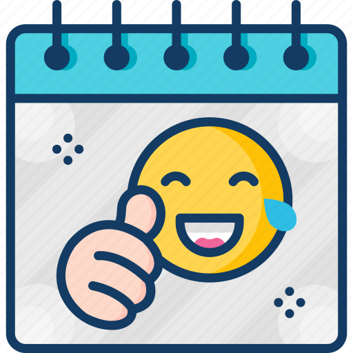 Calendar, day, laugh, smile icon - Download on Iconfinder