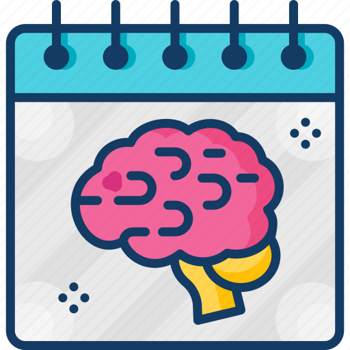 Brain, calendar, day, events, tumor icon - Download on Iconfinder