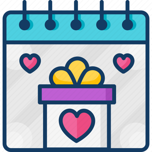 Birthday, calendar, gift, giftbox, reminder icon - Download on Iconfinder