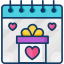 birthday, calendar, gift, giftbox, reminder 