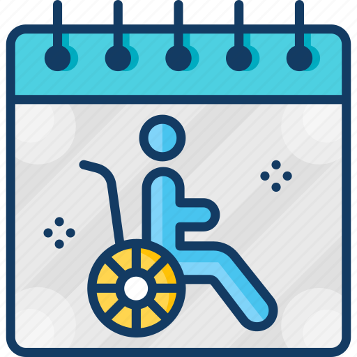 Calendar, day, handicap icon - Download on Iconfinder