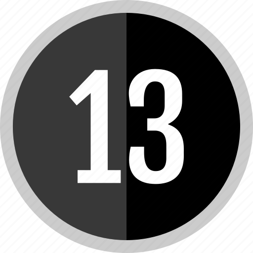 Number, 13 icon - Download on Iconfinder on Iconfinder