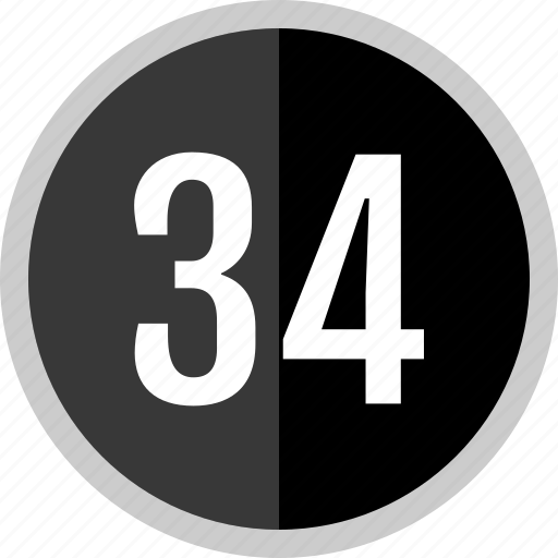 Number, 34 icon - Download on Iconfinder on Iconfinder