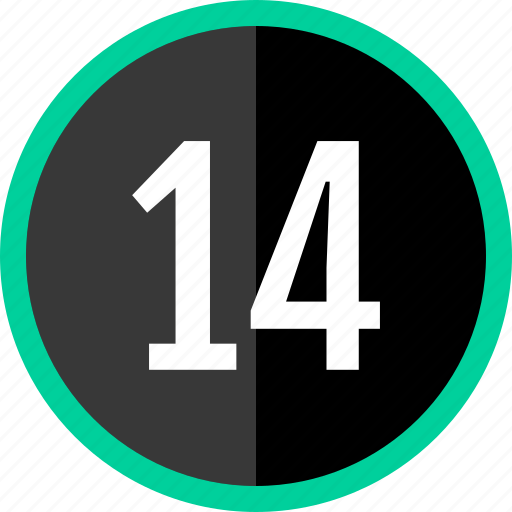 Number, 14 icon - Download on Iconfinder on Iconfinder