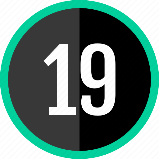 Number, nineteen icon - Download on Iconfinder on Iconfinder