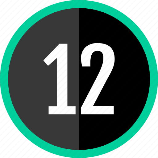Number, twelve icon - Download on Iconfinder on Iconfinder