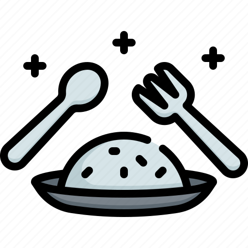 Rice, food, restaurant, dish, plate icon - Download on Iconfinder