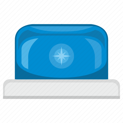 Alarm, blue, signal, siren icon - Download on Iconfinder