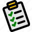 checklist, clipboard, note, task, tasks 