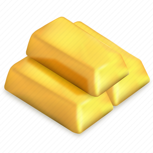 Bars, gold, ingots, market, precious, treasure, wealth icon - Download on Iconfinder