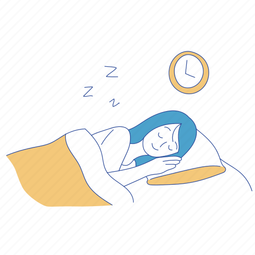 Woman, sleeping, bedroom, rest, night, bedtime, exam preparation icon - Download on Iconfinder