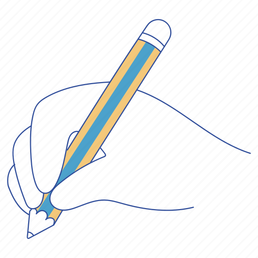 Hand holding, pen, writing, education, study, exam, taking notes icon - Download on Iconfinder