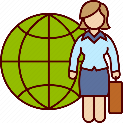 Business, international, woman, world icon - Download on Iconfinder