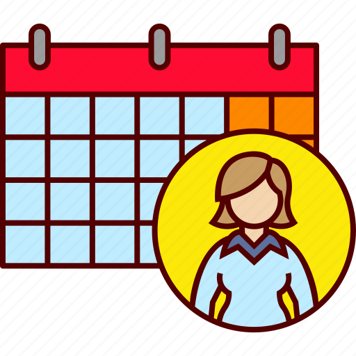 Business, plan, planning, gantt, strategy, calendar, woman icon - Download on Iconfinder