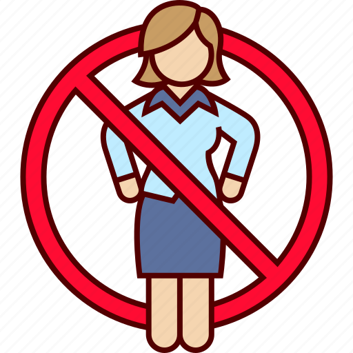 Business, woman, denied, forbidden icon - Download on Iconfinder
