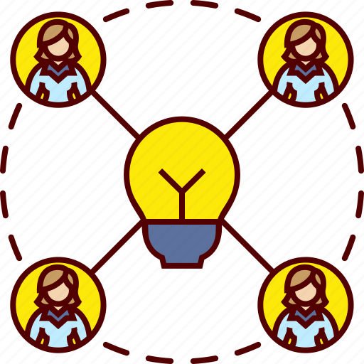 Creative, brainstorming, business, team, brainstorm, idea, bulb icon - Download on Iconfinder